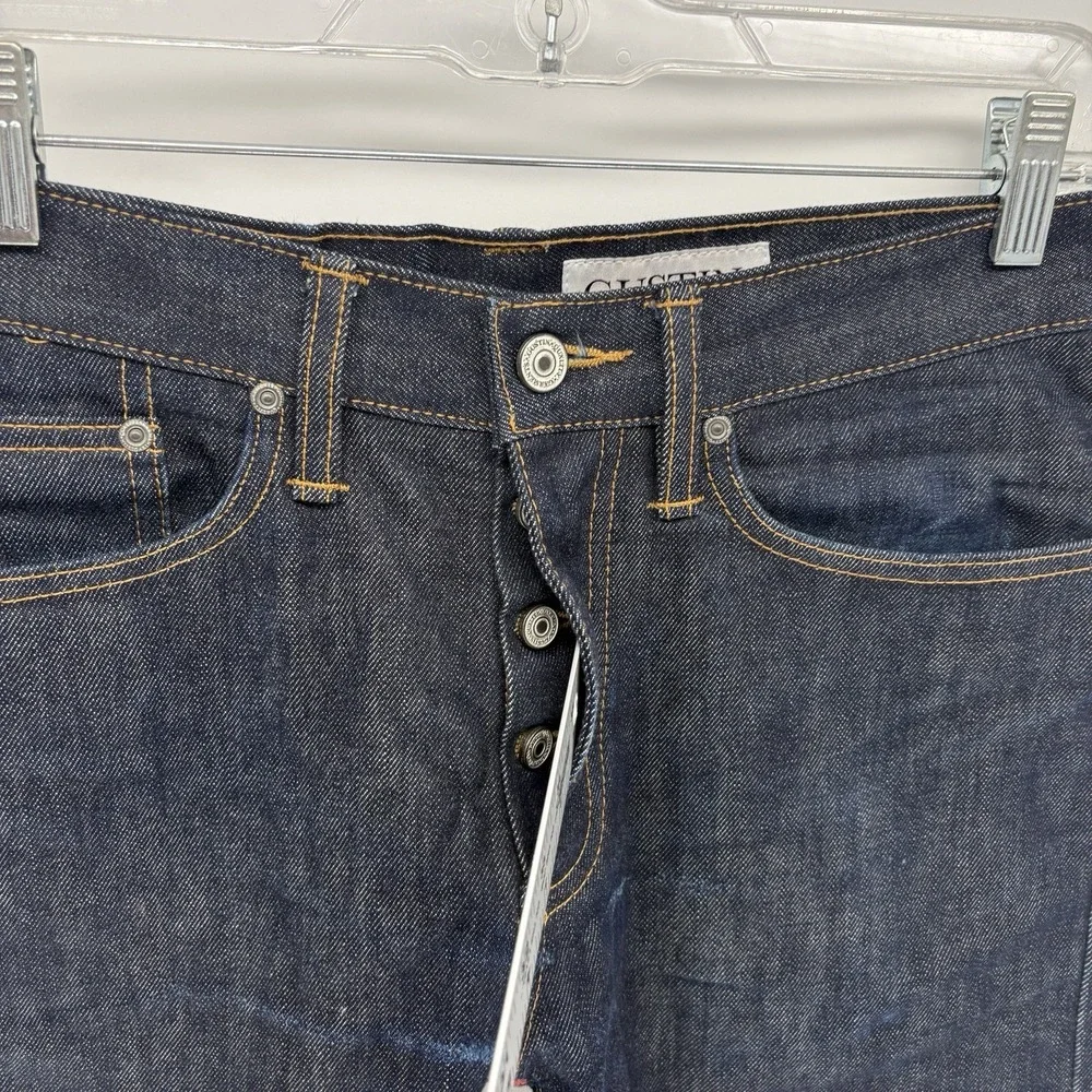 Gustin Selvedge Denim Jeans Raw Selvedge Skinny Fit Button Fly USA Men 30x30